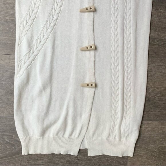 One Teaspoon Sorrento Knit Long Cardigan Sweater Duster Maxi Cream Cotton - Picture 8 of 16